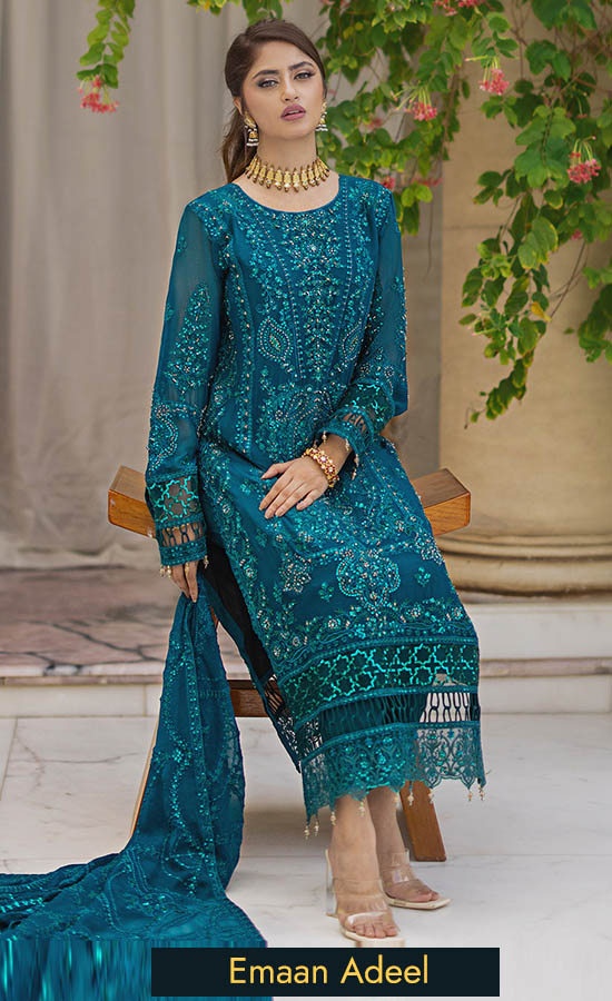 Emaan Adeel embroidered chiffon Gulnaz 3 1 1