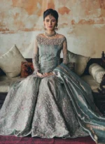 Ice Blue Bridal Sharara 1
