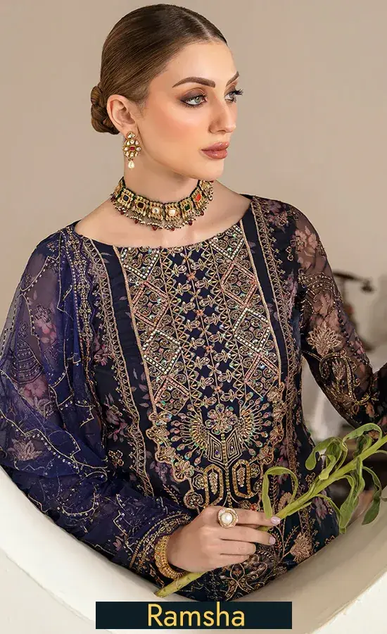 E 101 — embroidered organza, product view 2