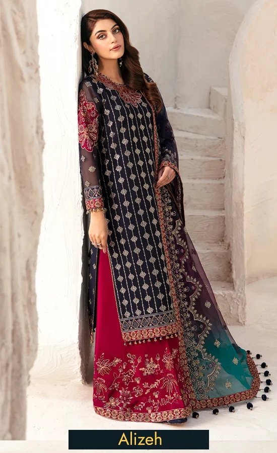 Embroidered Chiffon - AF CH 2167 Nagar