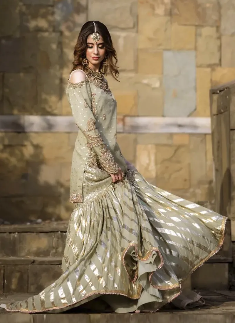 Off Shoulder Gharara