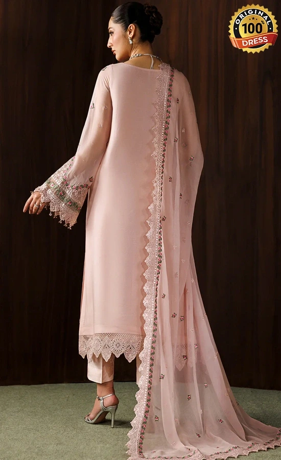 Pink Colour Salwar Kameez For Wedding Guests Dress (3)