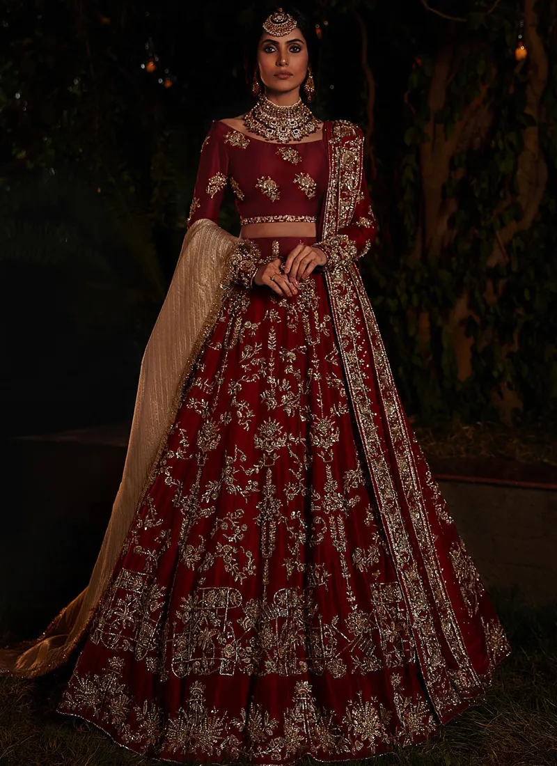 Red Bridal Lehenga