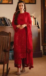 Red Colour Salwar Suit For Wedding Guests