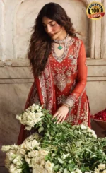 Asim Jofa Orange Sharara For Wedding Guests (4)
