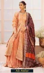 Orange Colour Lehenga Choli For Wedding Guests