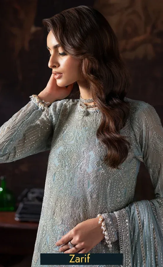 ZRW 07 Cynthia — embroidered net, product view 2