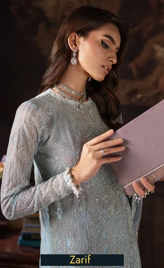 ZRW 07 Cynthia — embroidered net, product view 3