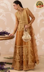 Brown Anarkali Suit For Wedding Guests (3)