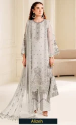 Embroidered Chiffon - AF-DUA-3030-Payal