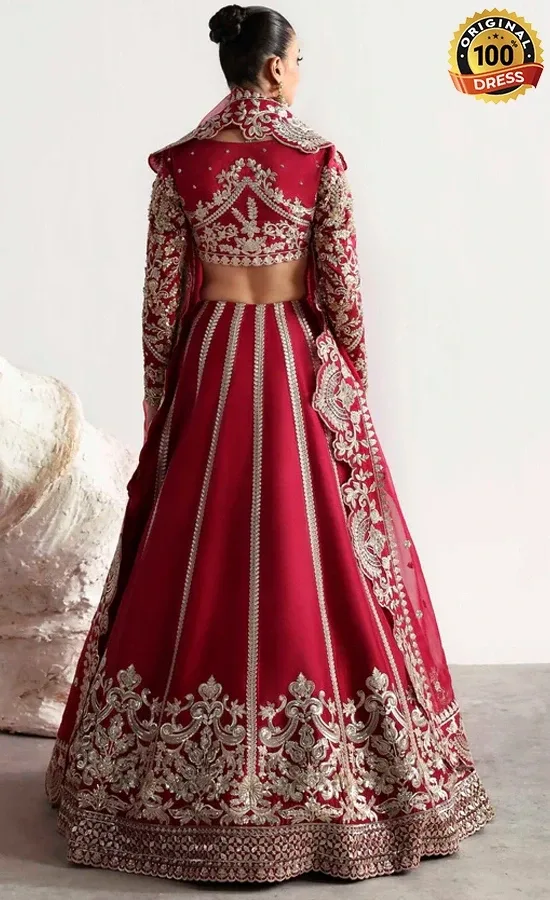 Maroon Lehenga for Wedding Guests (3)