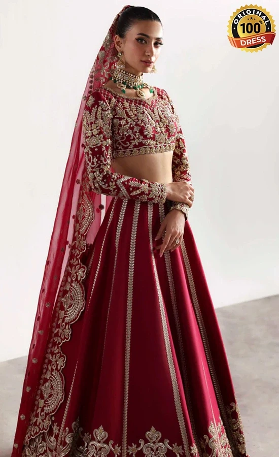 Maroon Lehenga for Wedding Guests (4)