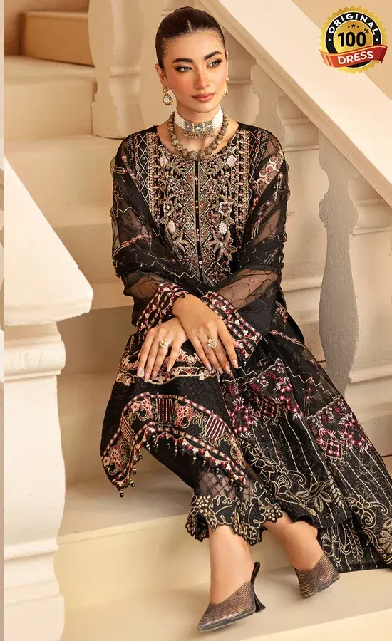 Embroidered Organza - M-1205