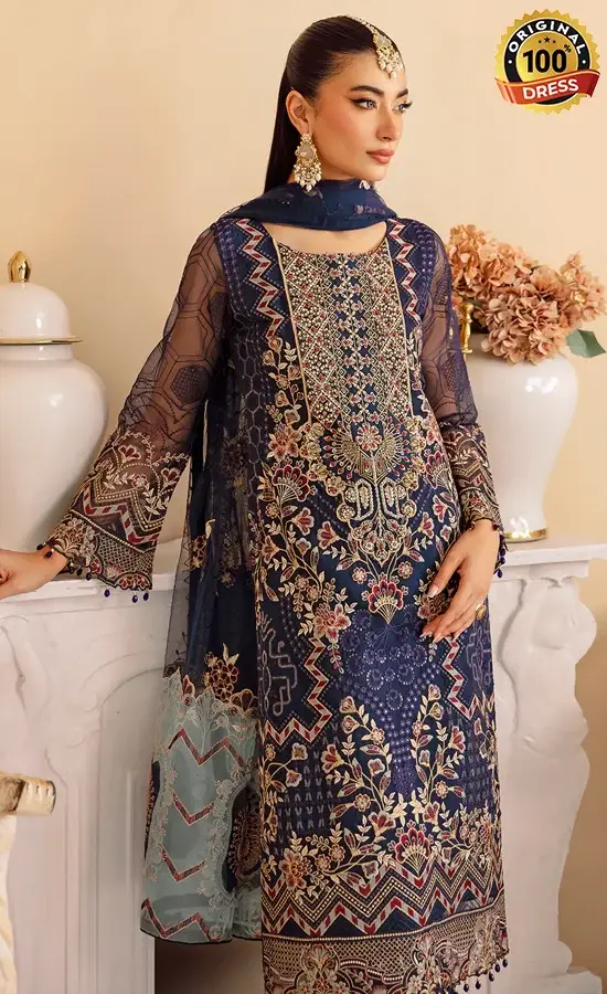 Embroidered Organza - M-1209