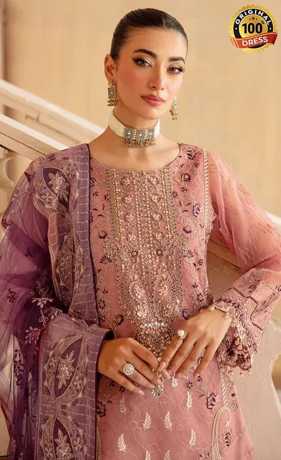 Embroidered Organza - M-1210