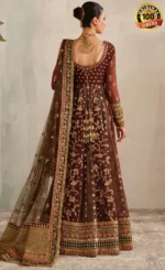 Maroon Anarkali Suit​ For Wedding Guests (2)