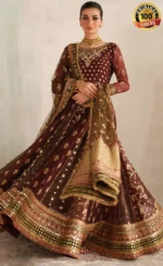 Maroon Anarkali Suit​ For Wedding Guests (3)