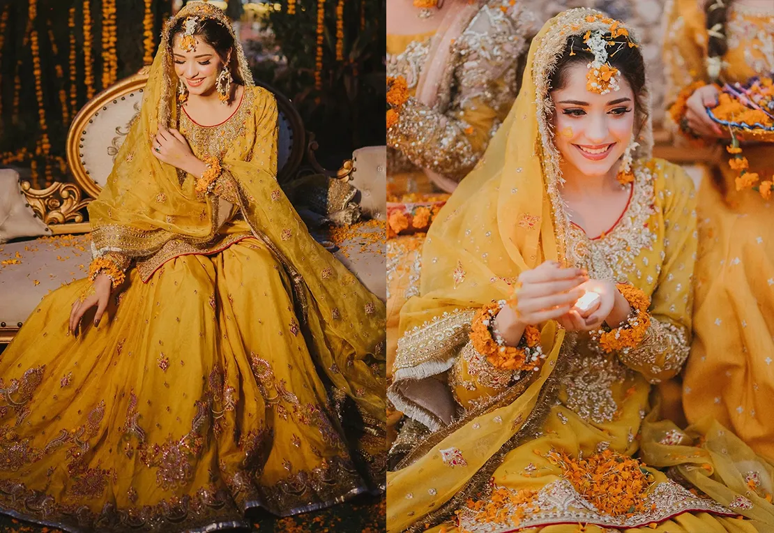 Mustard Color Henna Dress