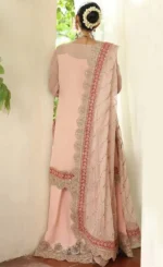 Peach Colour Sharara Suit​ For Wedding Guestsss (2)