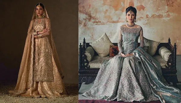 Pakistani Mehndi sharara suit for bride