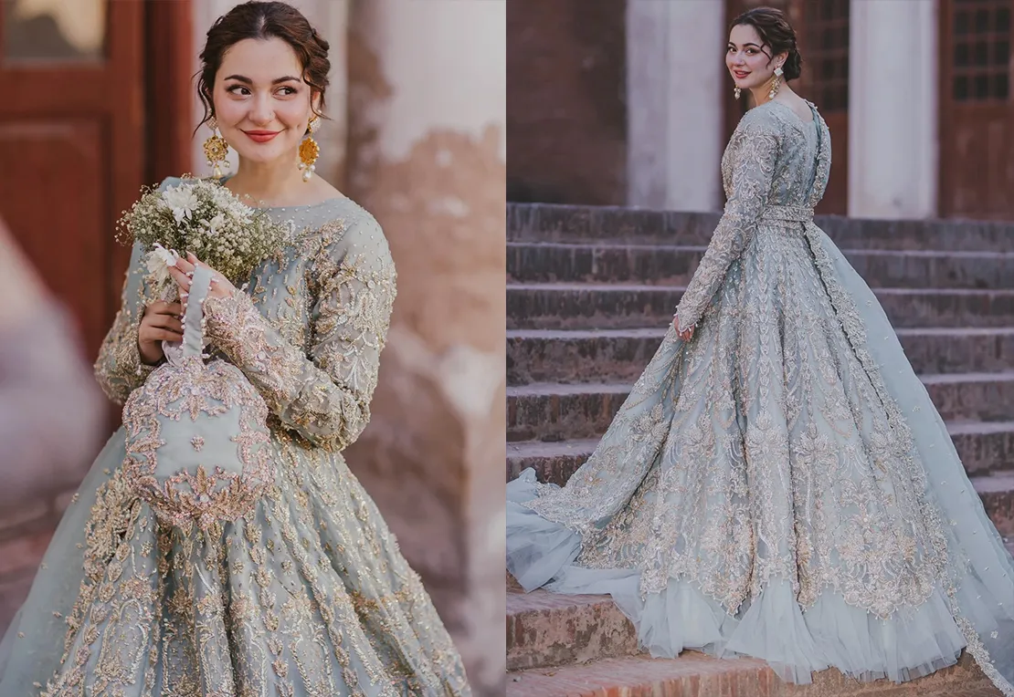 Blue Bridal Lehenga
