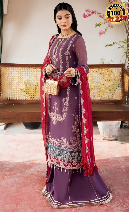 Embroidered Chiffon - I-209 Najma