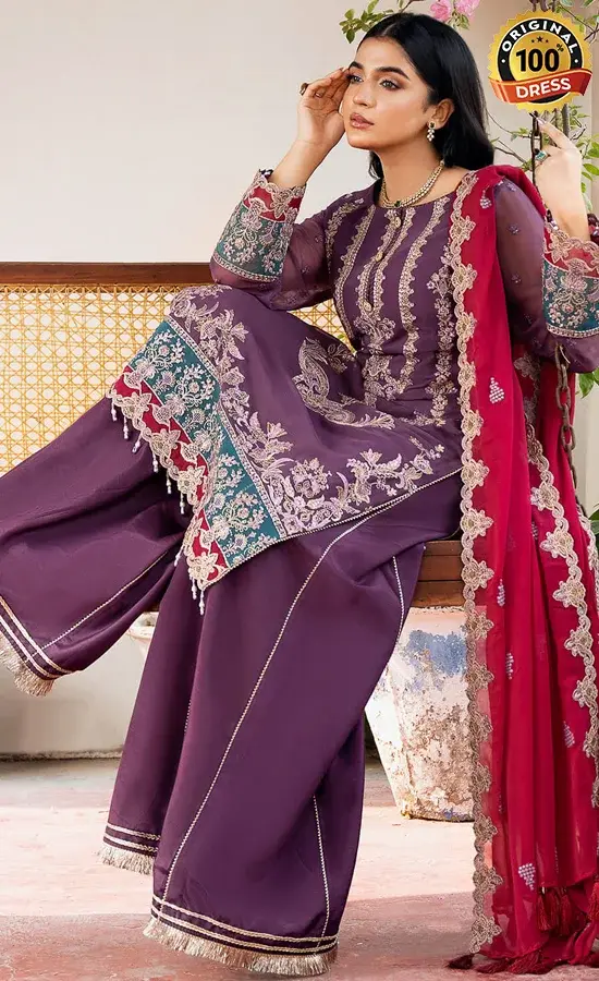 Embroidered Chiffon - I-209 Najma