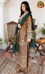 Embroidered Chiffon - I-210 Tabaan
