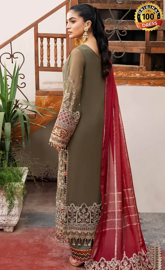 Embroidered Chiffon - I-214 Chaandni