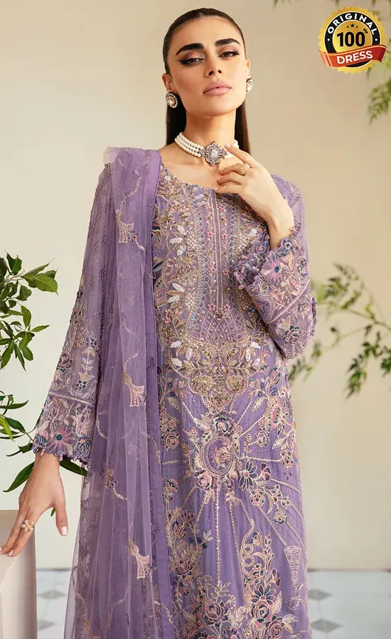 Embroidered Chiffon - P-104