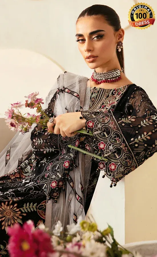 Embroidered Chiffon - P-105