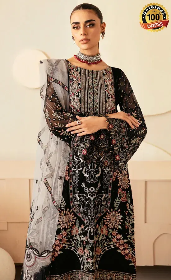 Embroidered Chiffon - P-105