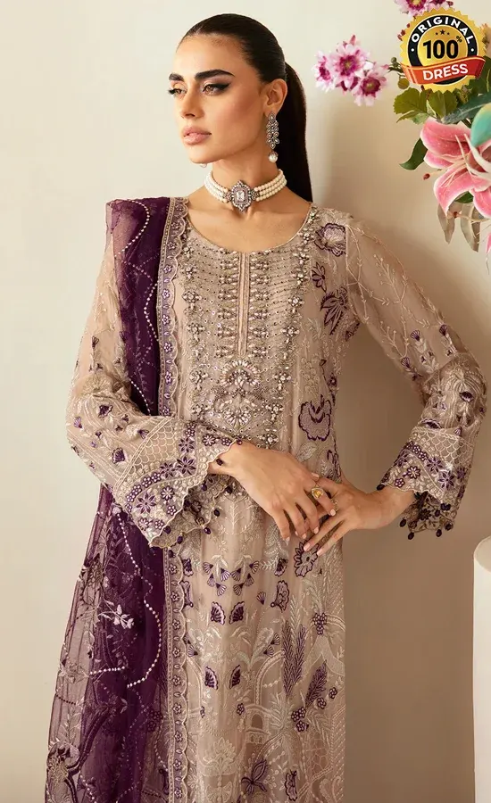 Embroidered Chiffon - P-106