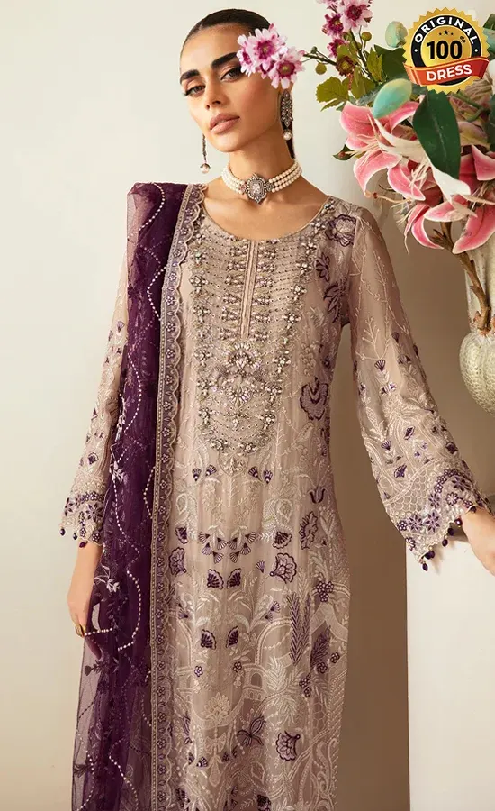 Embroidered Chiffon - P-106
