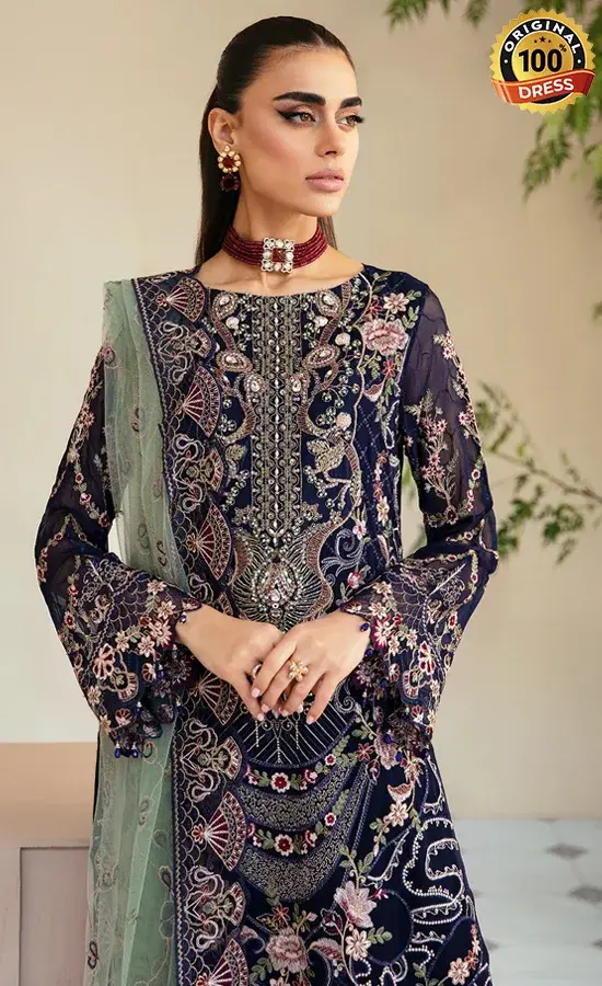 Embroidered Chiffon - P-110