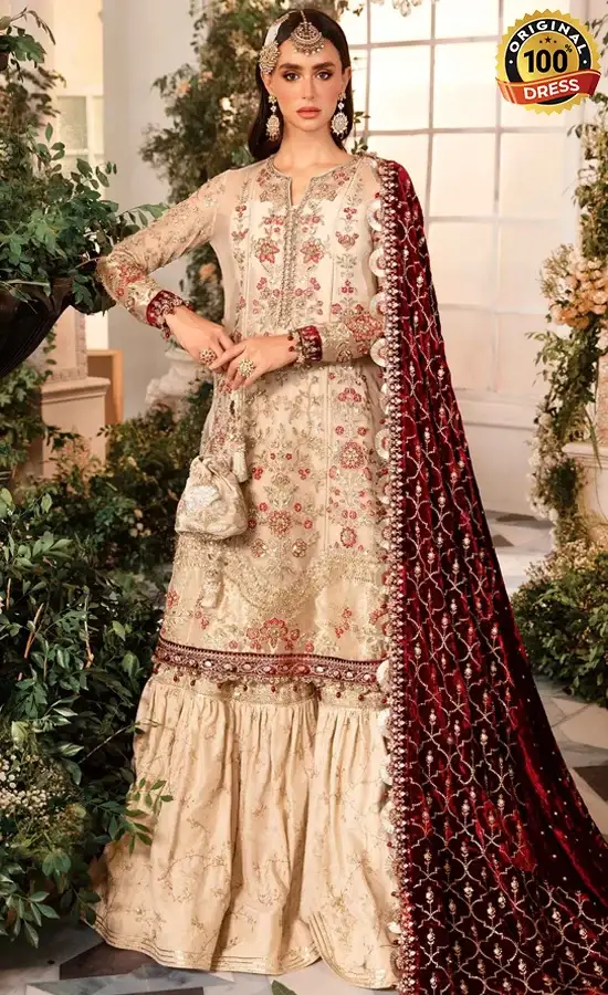 Embroidered Organza BD-2905-4 Embroidered Organza - BD-2905