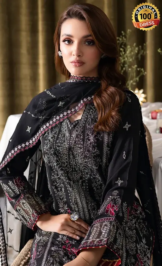 Embroidered Raw Silk - AA-105