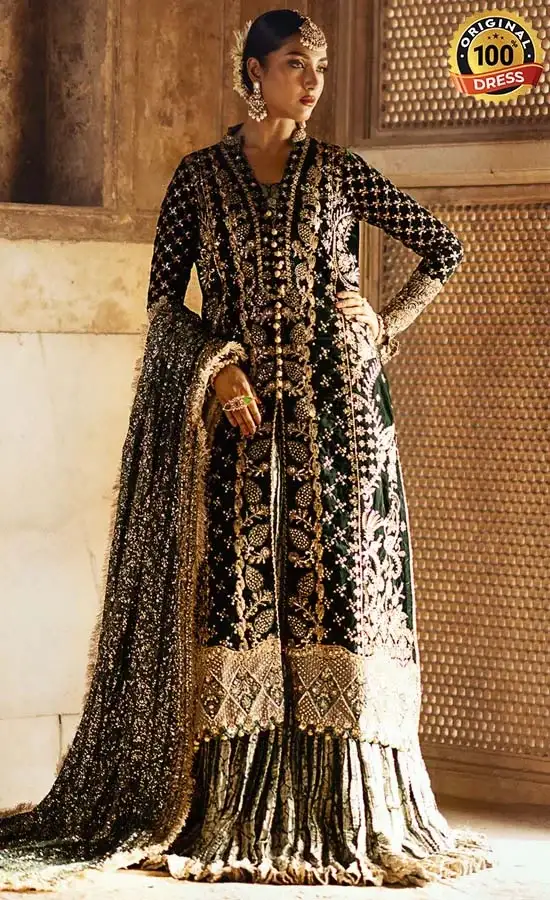Embroidered Velvet - DASTOOR - Look02-4 Embroidered Velvet - Dastoor Look 02