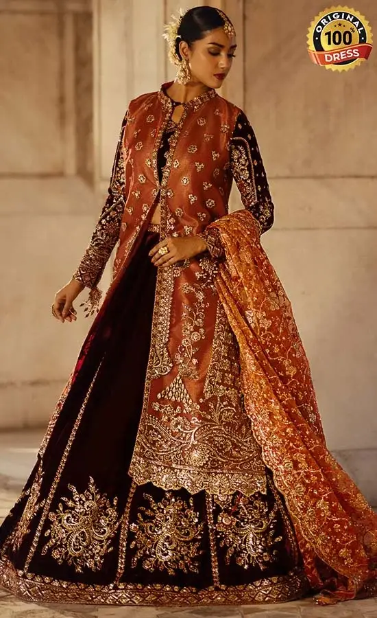 Embroidered Velvet - Dastoor - Look 06-4 Embroidered Velvet - Dastoor Look 06