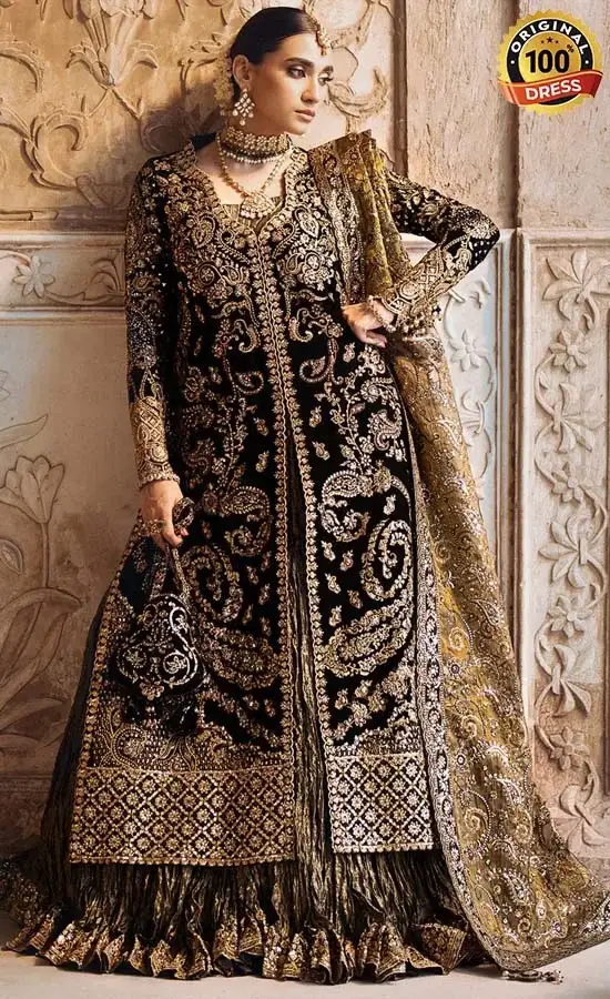 Embroidered Velvet - Dastoor - Look 08-4 Embroidered Velvet - Dastoor Look 08