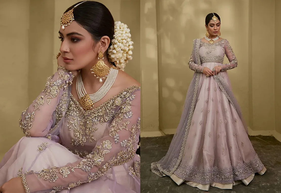 Lilac Bridal Gown