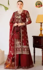 Maroon Salwar Kameez For Wedding Guests (2)