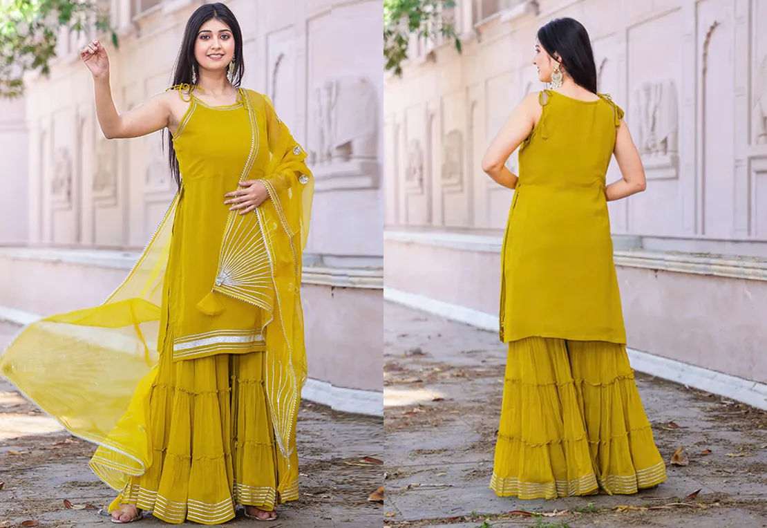 Sharara with Long or Short Kurti