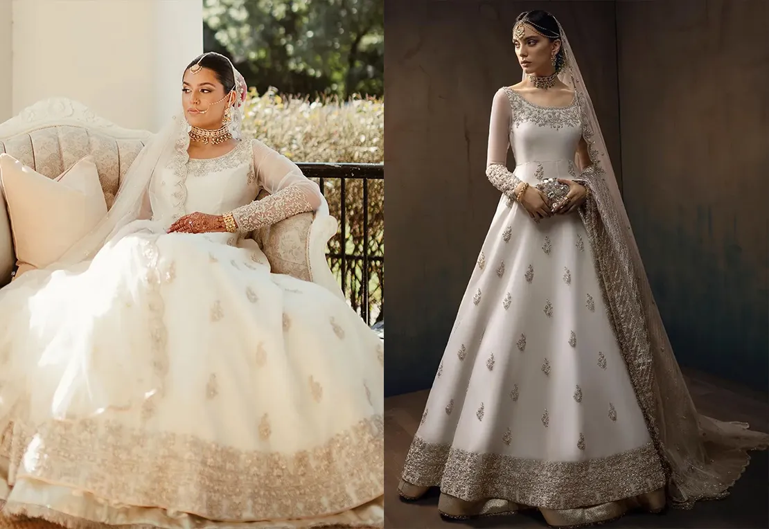 White Bridal Pakistani Dress