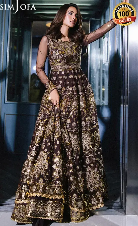 Embroidered Net - AJFF-07-2 Embroidered Net - AJFF-07