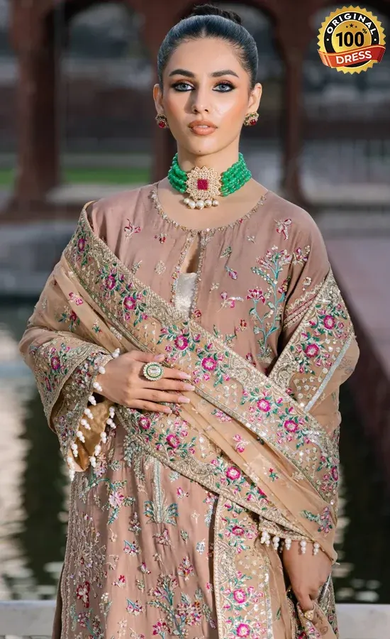 Embroidered Viscose - Setareh - MS40071