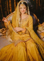 Yellow Mehndi Dress for Bride