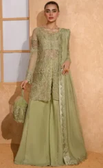 Sage Green Plazzo Suit For Wedding Guests