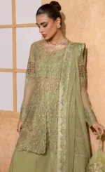 Sage Green Plazzo Suit For Wedding Guests