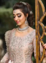 Simple Powder Pink Nikkah Maxi